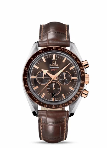 Omega Speedmaster Broad Arrow 1957 Stainless Steel / Red Gold / Brown 321.93.42.50.13.001 (32193425013001)
